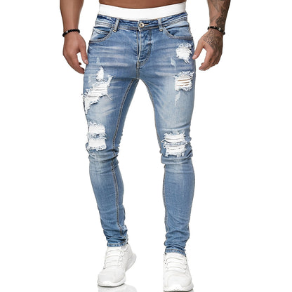 Annie - Herren-Skinny-Jeans mit stylischen Rissen