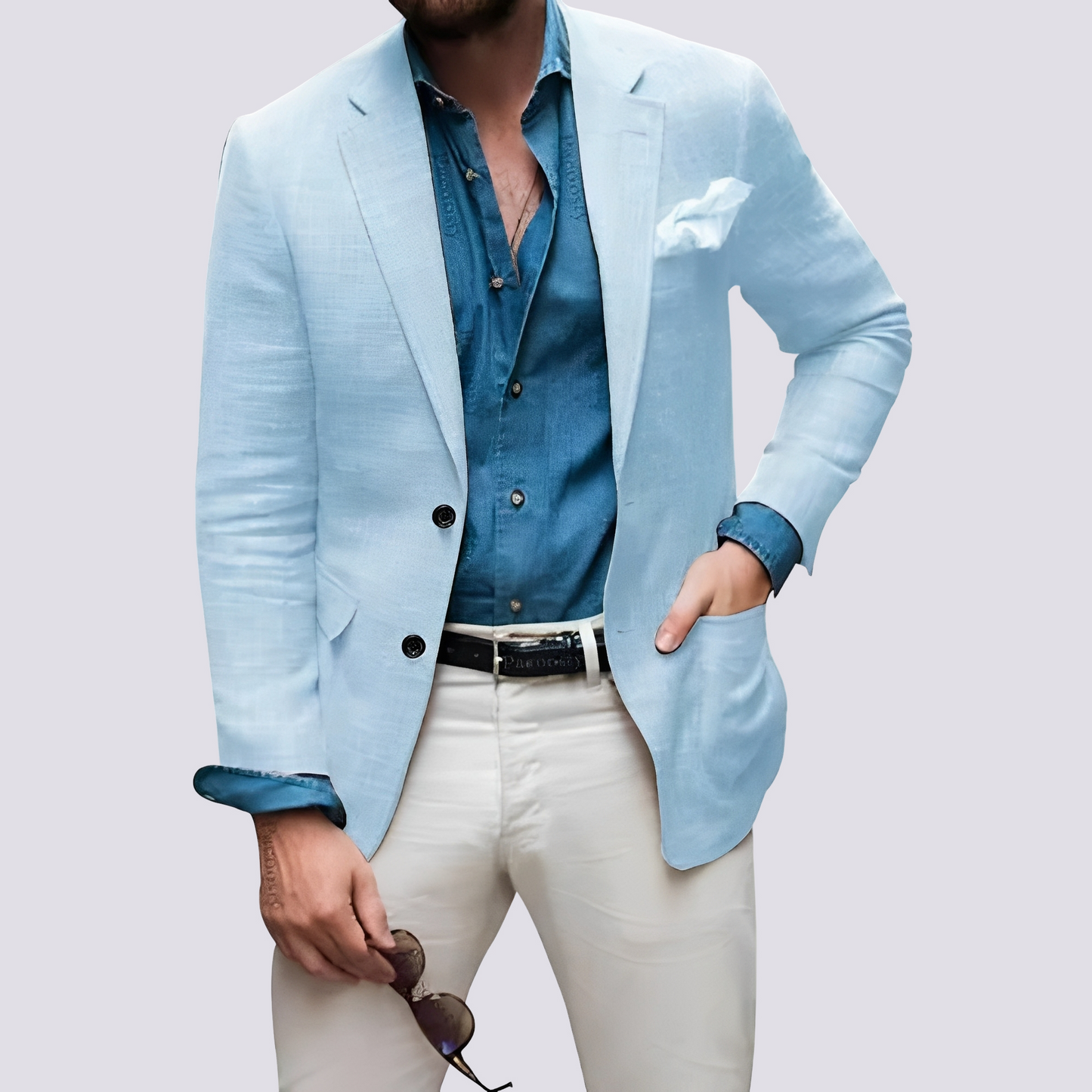 Glenn - Stilvoller Herrenblazer mit Knöpfen