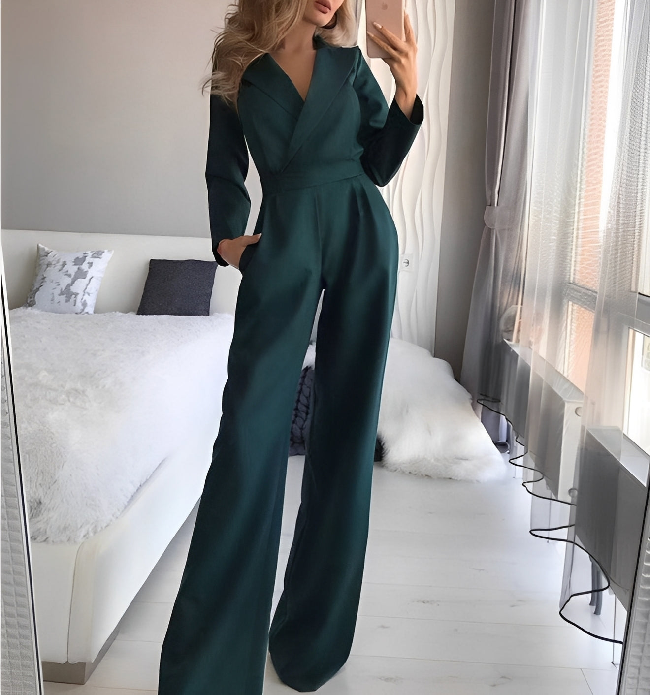 Emilie - Eleganter Jumpsuit mit langen Ärmeln