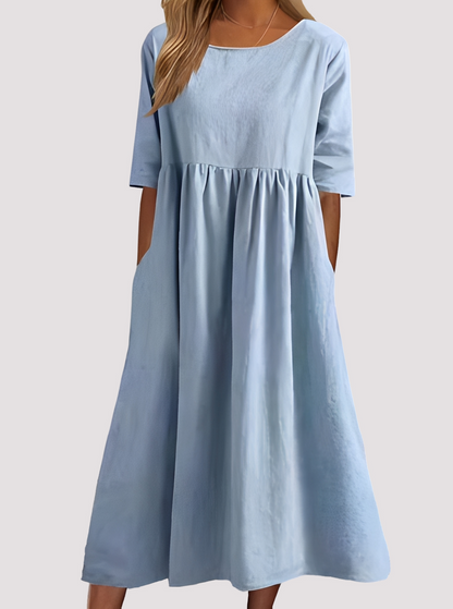 Julie - Damenkleid für den Alltag mit Taschen