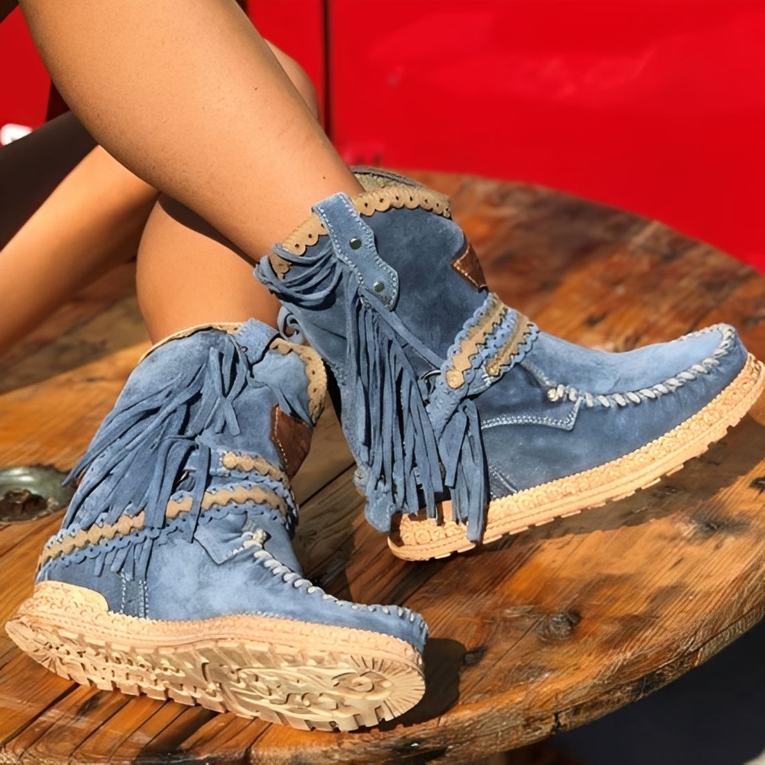 Brianna - Elegante Boho-Stiefeletten