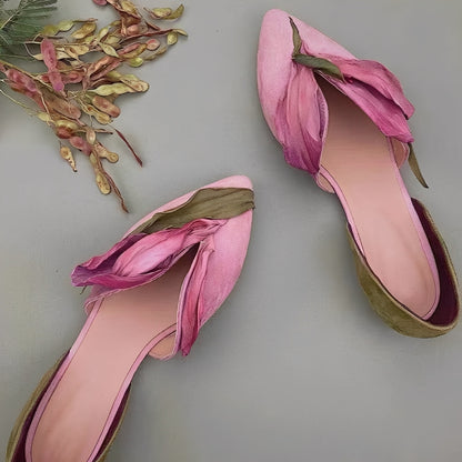 Jennifer - Trendige flache Damenschuhe mit Blumenmuster