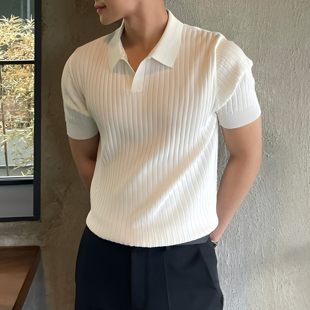 Melvin - Legeres Kurzarm-Poloshirt für Herren