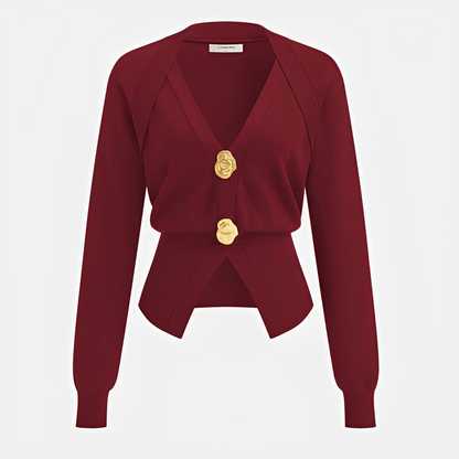 Kisha - Modejacke mit V-Kragen