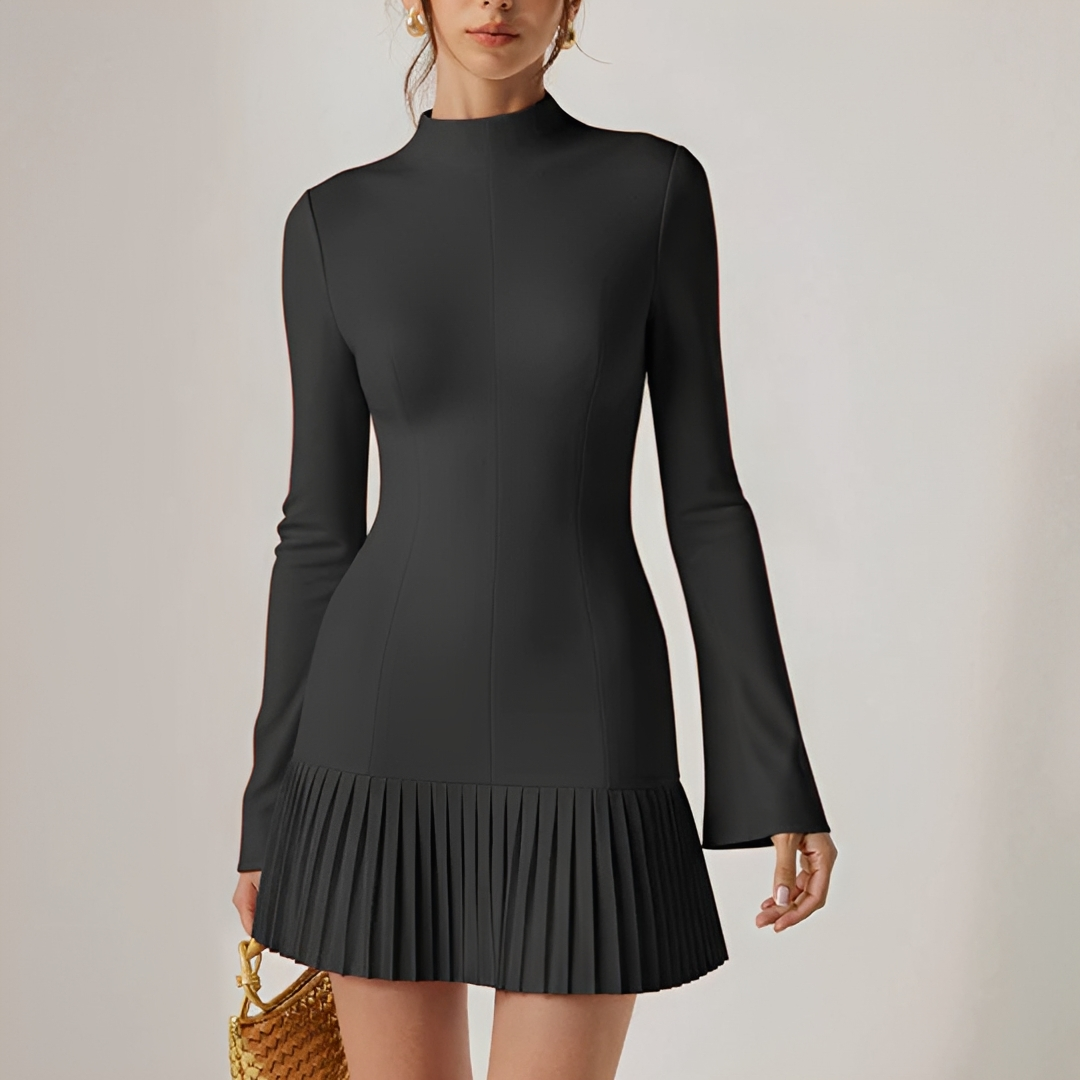 Elva - Stilvolles kurzes Kleid mit Raffungen