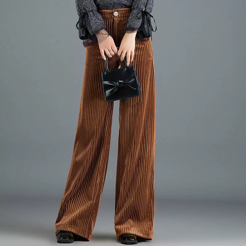 Casey - Modische Cordhose mit weitem Bein für Damen
