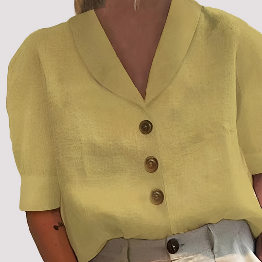 Mariyah - Trendy Bluse mit V-Ausschnitt
