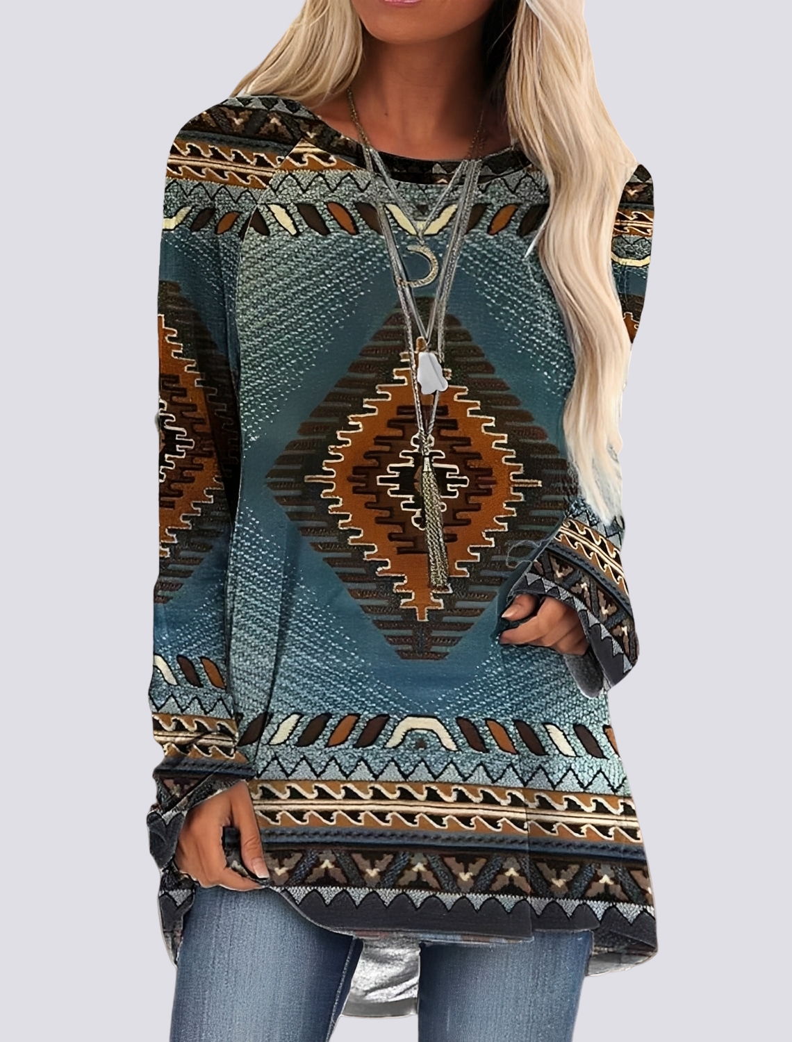 Monica - Modisches Ethno-Hemdkleid