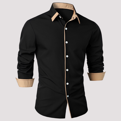 Samuel - Stilvolles Langarm-Overshirt für Herren