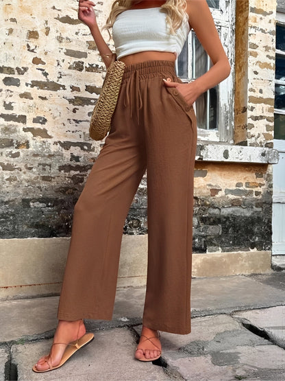 Allie - Modische, locker geschnittene Damenhose mit hohem Bund