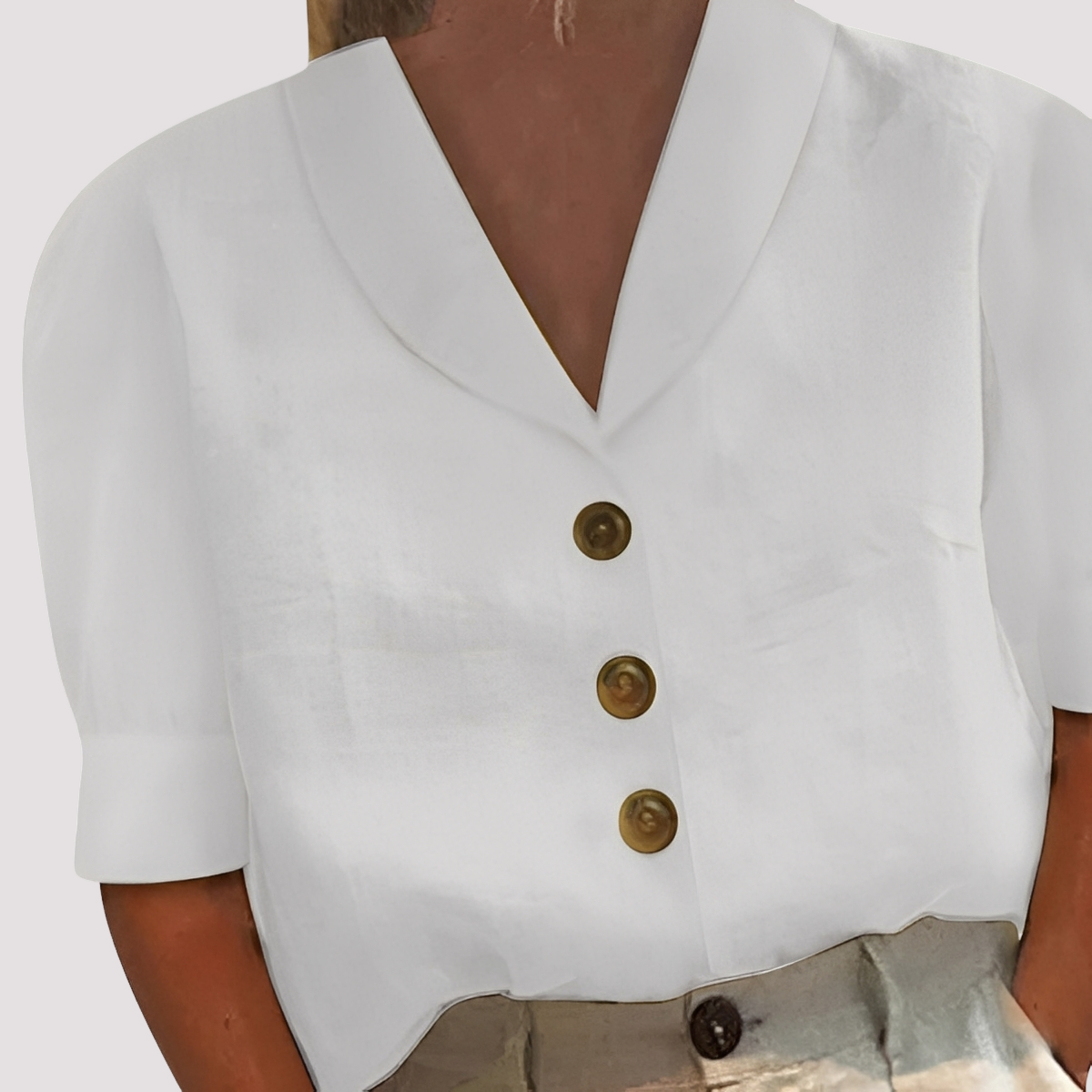 Mariyah - Trendy Bluse mit V-Ausschnitt