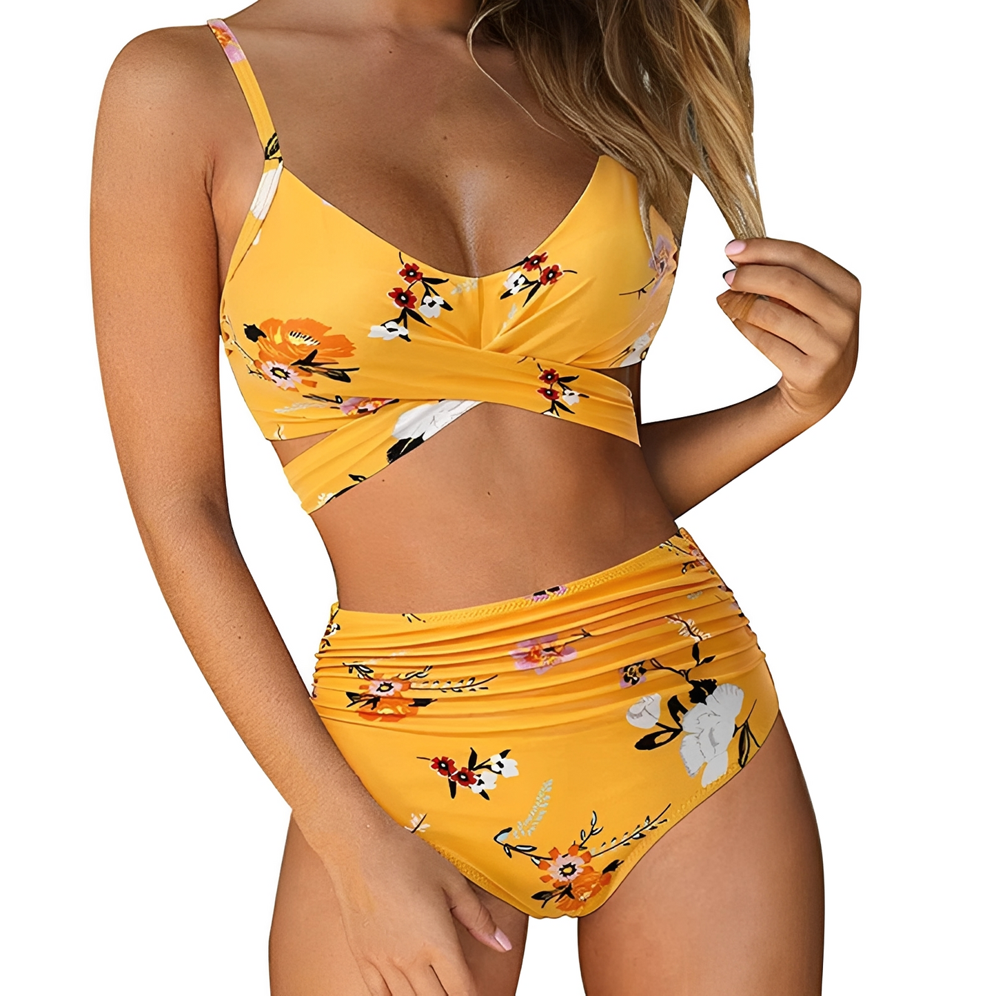 Jayah - Damen-Bikini mit hoher Taille