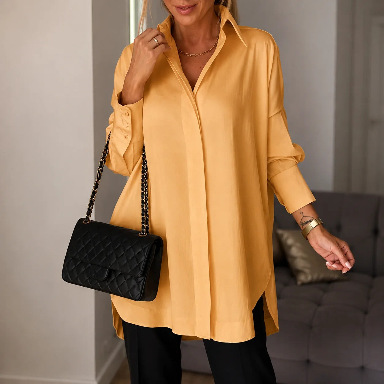 Lauren - Elegantes Langarmhemd
