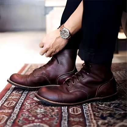 Hanzo - Klassische Herren-Boots mit Schnürung