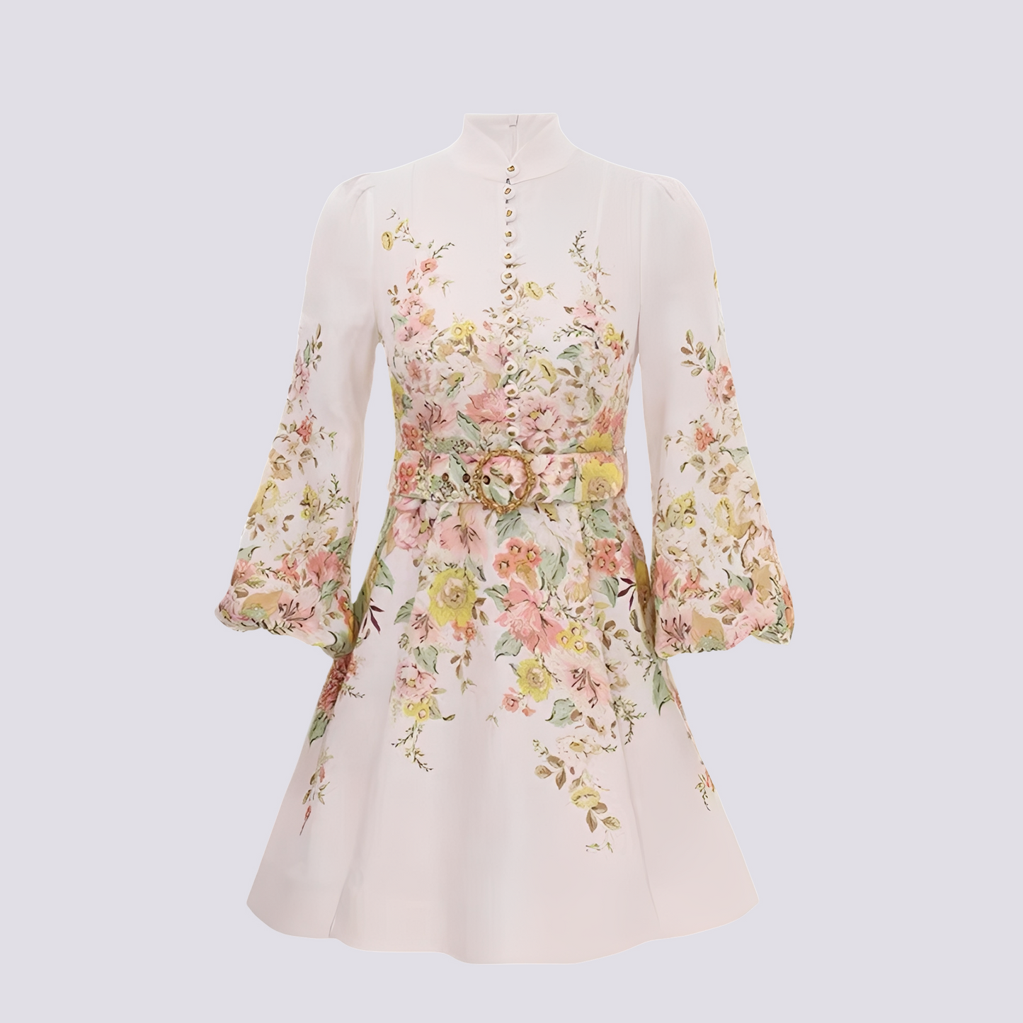 Saskia - Schickes Damen-Minikleid mit Knopfleiste