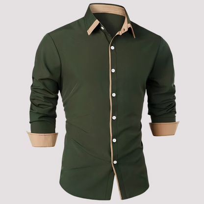 Samuel - Stilvolles Langarm-Overshirt für Herren