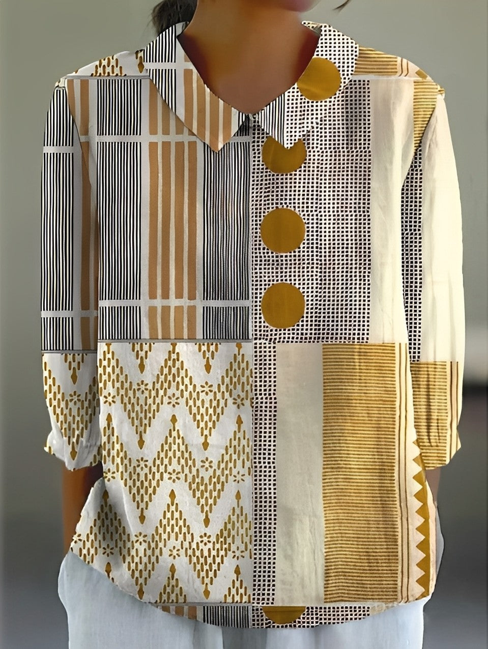 Alfie - Stylisches, leger geschnittenes Damen-Shirt mit Aufdruck