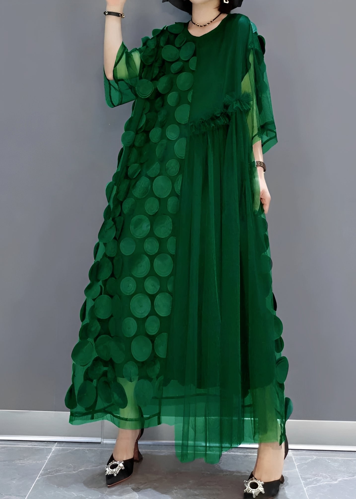 Hanna - Schickes asymmetrisches Damenkleid