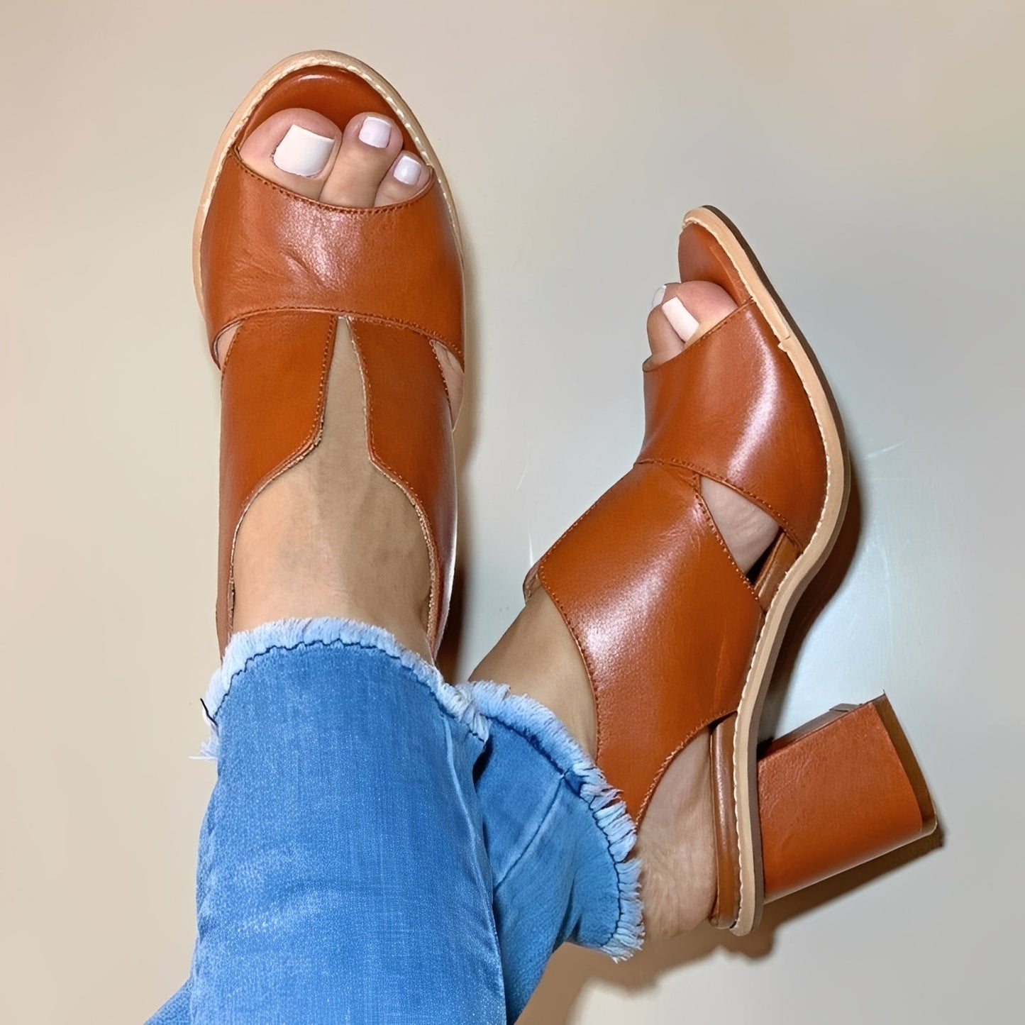 Anita - Schicke Peeptoe-Sandalen