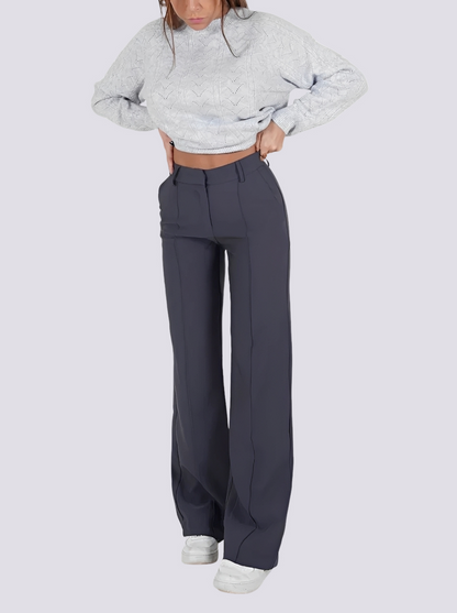 Amelie - Formelle Hose mit hohem Bund und geradem Bein