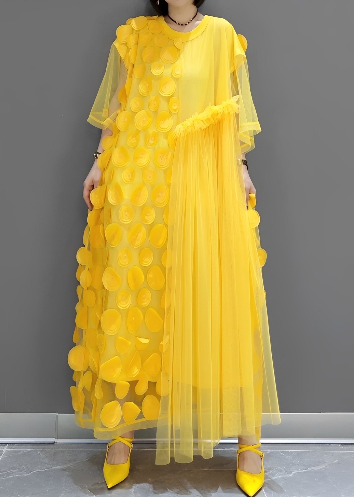 Hanna - Schickes asymmetrisches Damenkleid