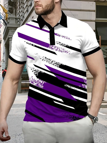 Aaron - Elegantes Polohemd mit Muster für Herren