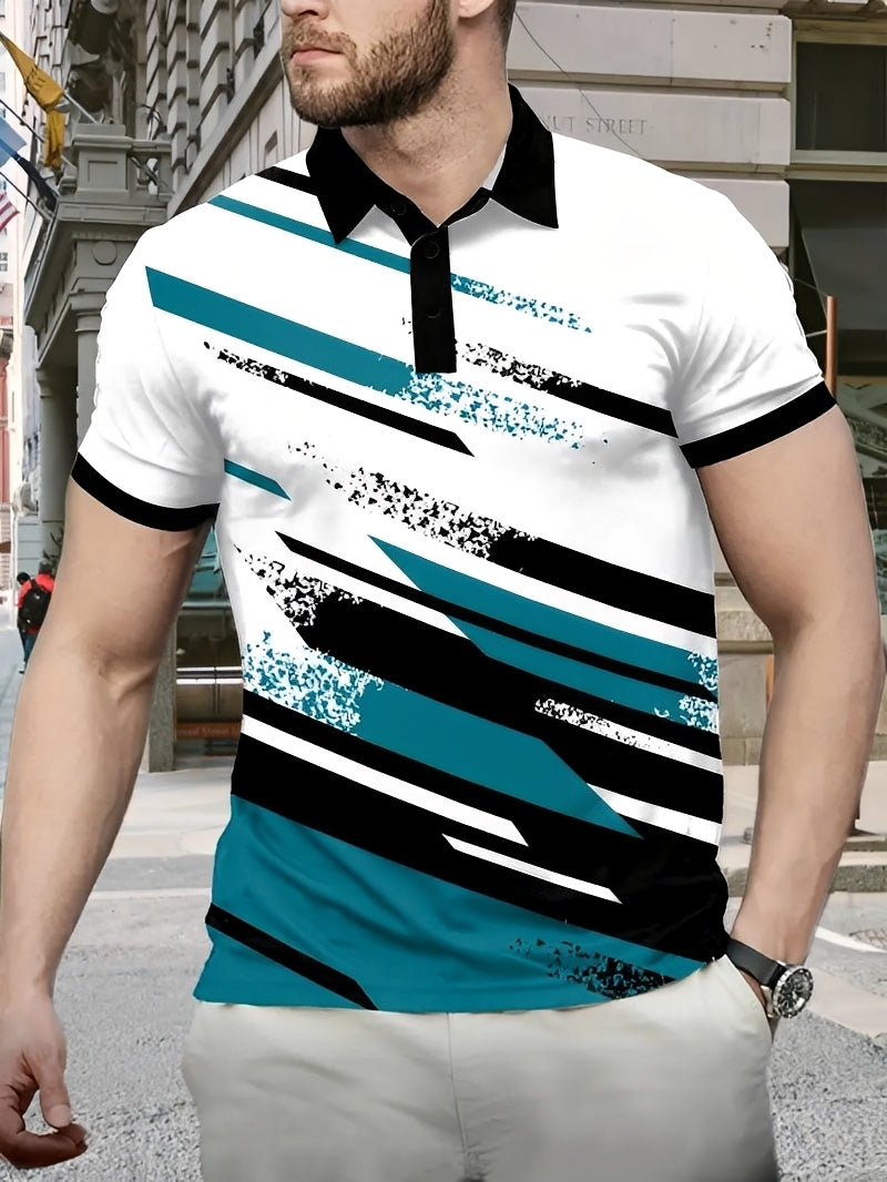 Aaron - Elegantes Polohemd mit Muster für Herren