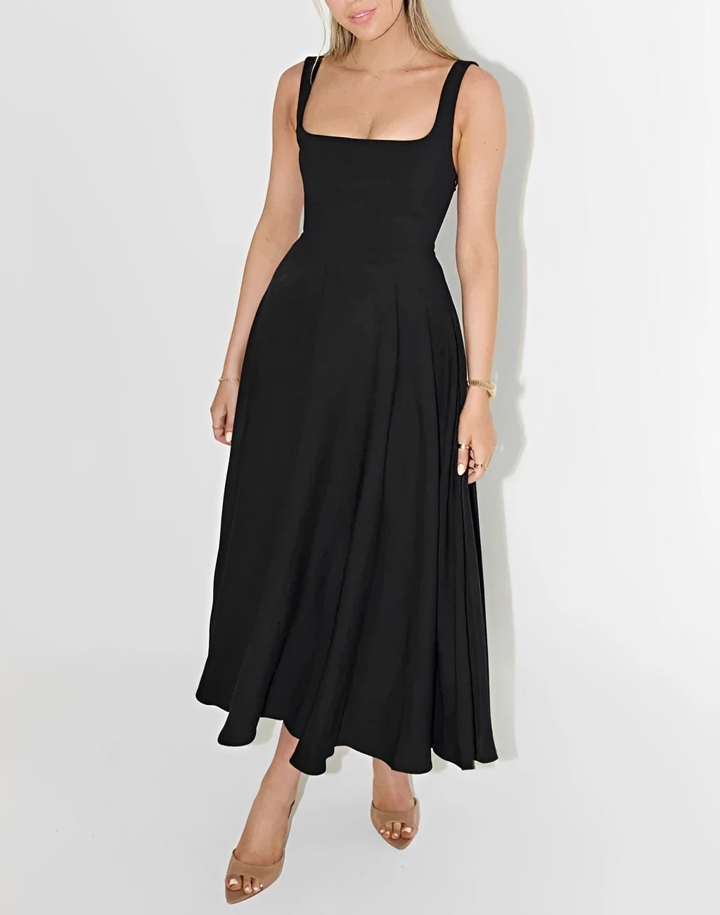 Shelley - Ärmeloses Midikleid