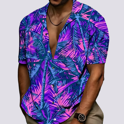Philip - Stilvolles Herrenhemd mit Hawaii-Muster