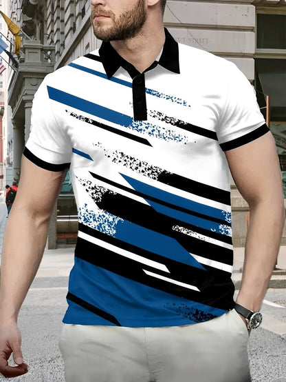 Aaron - Elegantes Polohemd mit Muster für Herren