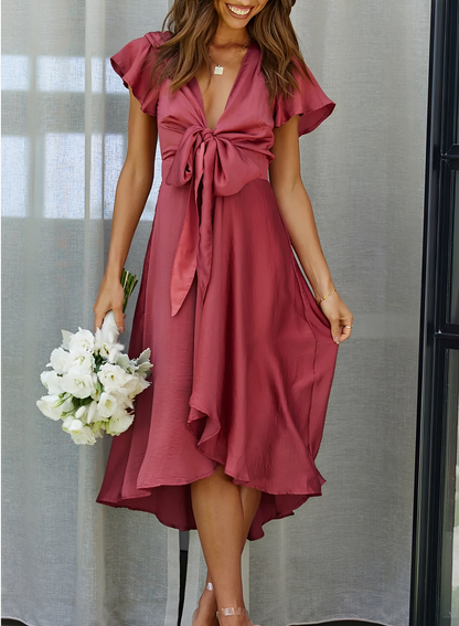 Ellia - Elegantes, asymmetrisches Damenkleid