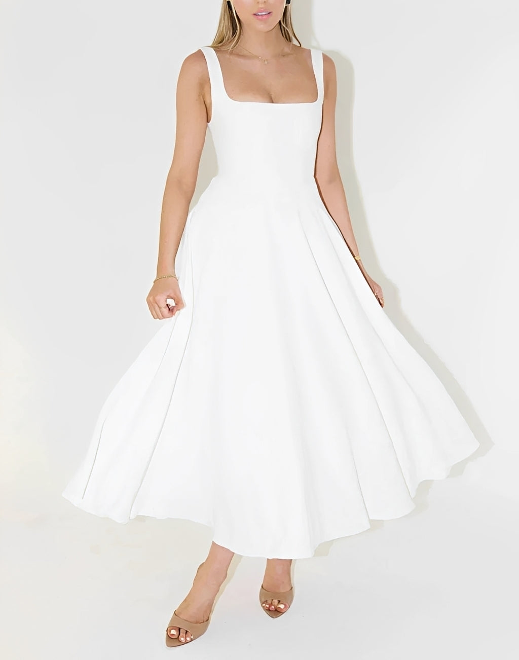 Shelley - Ärmeloses Midikleid