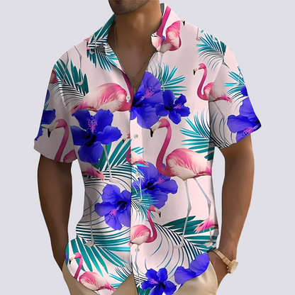 Philip - Stilvolles Herrenhemd mit Hawaii-Muster