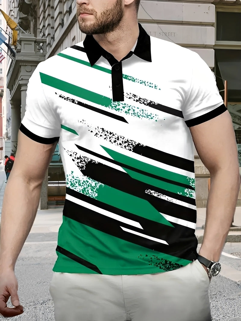 Aaron - Elegantes Polohemd mit Muster für Herren