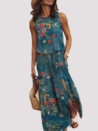Halle - Elegantes ärmelloses Damen-Maxikleid