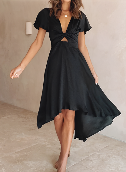 Ellia - Elegantes, asymmetrisches Damenkleid