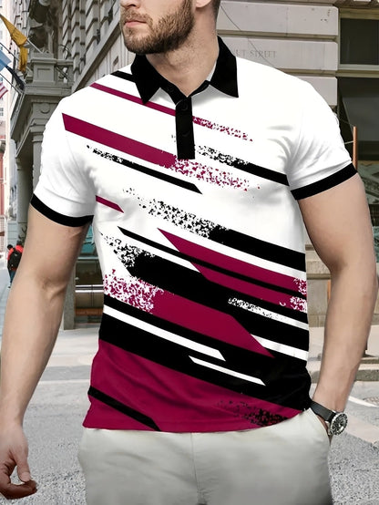 Aaron - Elegantes Polohemd mit Muster für Herren