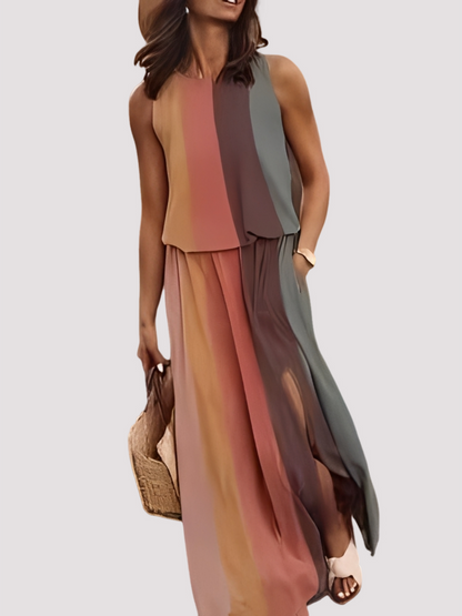 Halle - Elegantes ärmelloses Damen-Maxikleid