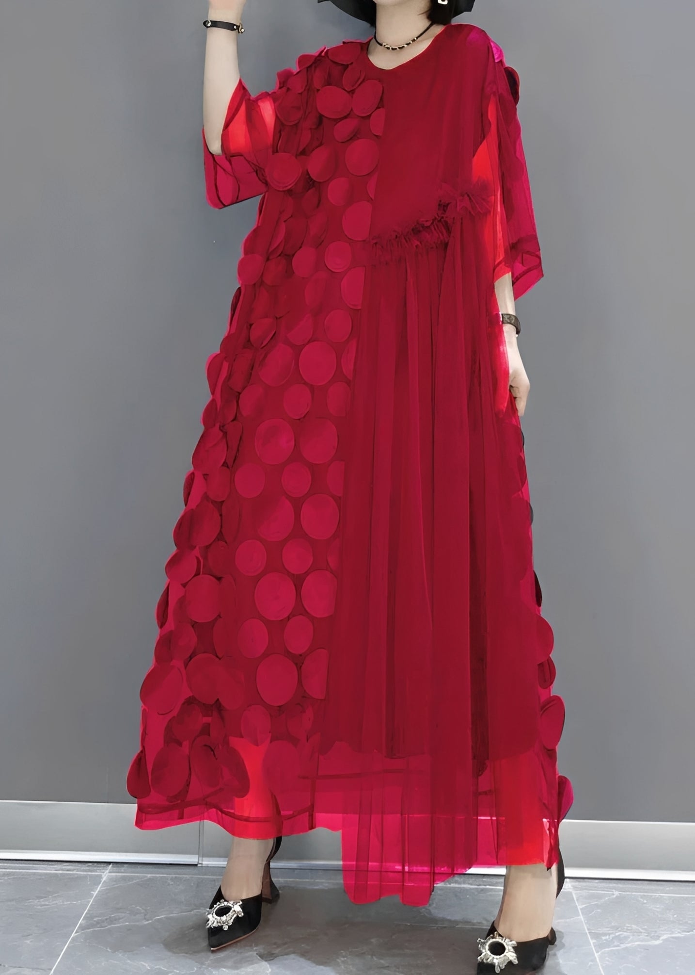 Hanna - Schickes asymmetrisches Damenkleid