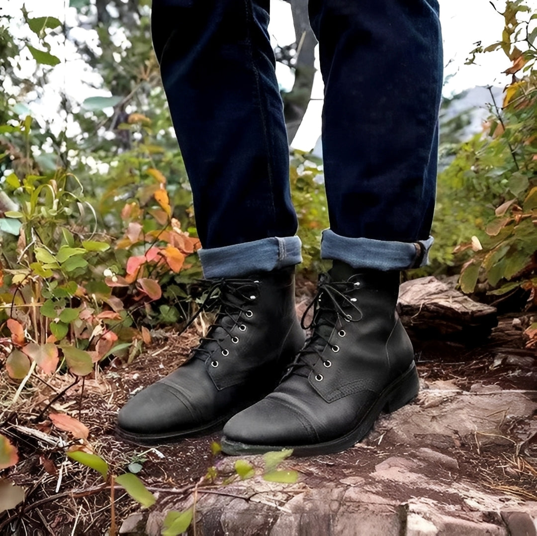 Hanzo - Klassische Herren-Boots mit Schnürung